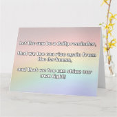 Empath Shine Positive Ermutigungsquote Karte (Gelbe Blume)