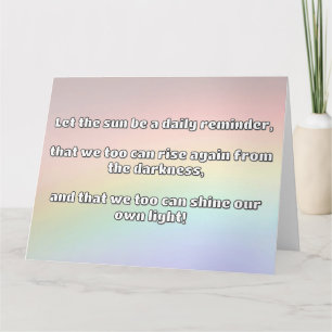 Empath Shine Positive Ermutigungsquote Karte