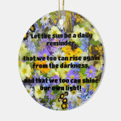 Empath Shine Positive Ermutigungsquote Keramik Ornament (Links)