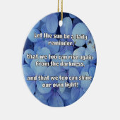 Empath Shine Positive Ermutigungsquote Keramik Ornament (Rechts)