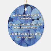 Empath Shine Positive Ermutigungsquote Keramik Ornament (Links)
