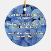 Empath Shine Positive Ermutigungsquote Keramik Ornament (Hinten)