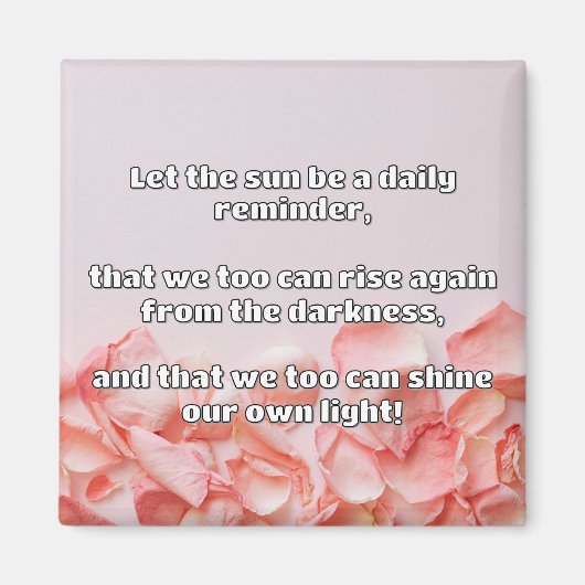 Empath Shine Positive Ermutigungsquote Magnet (Vorne)