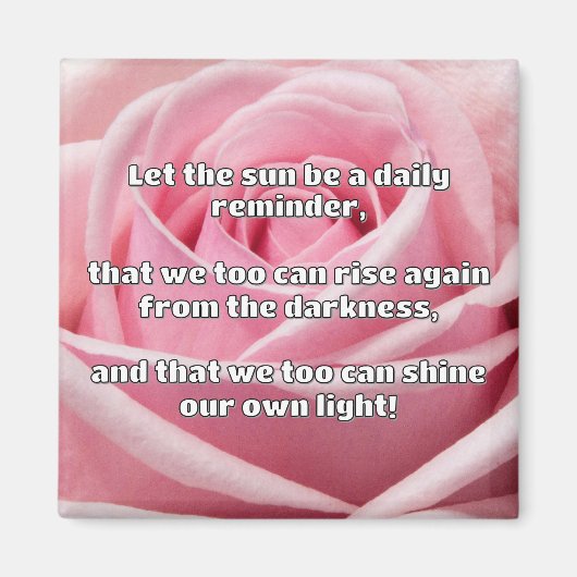 Empath Shine Positive Ermutigungsquote Magnet (Vorne)