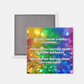 Empath Shine Positive Ermutigungsquote Magnet (Vorderseite/Rückseite)