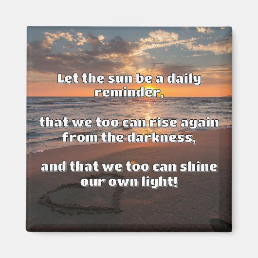 Empath Shine Positive Ermutigungsquote Magnet (Vorne)