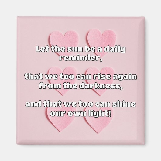 Empath Shine Positive Ermutigungsquote Magnet (Vorne)