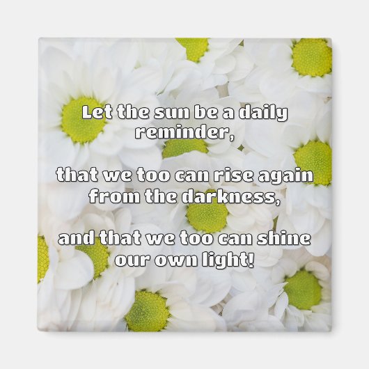 Empath Shine Positive Ermutigungsquote Magnet (Vorne)