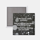 Empath Shine Positive Ermutigungsquote Magnet (Vorderseite/Rückseite)