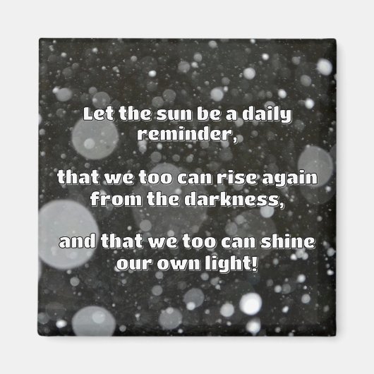 Empath Shine Positive Ermutigungsquote Magnet (Vorne)