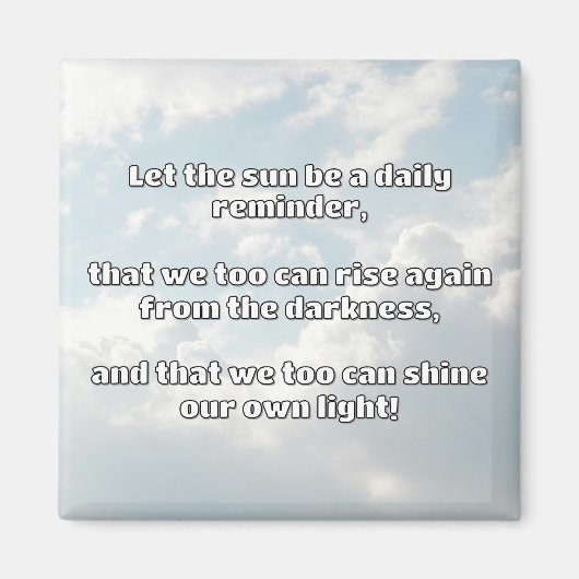 Empath Shine Positive Ermutigungsquote Magnet (Vorne)