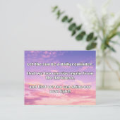 Empath Shine Positive Ermutigungsquote Postkarte (Stehend Vorderseite)