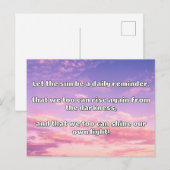 Empath Shine Positive Ermutigungsquote Postkarte (Vorne/Hinten)