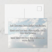Empath Shine Positive Ermutigungsquote Postkarte (Vorne/Hinten)