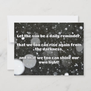 Empath Shine Positive Ermutigungsquote Postkarte