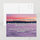Empath Shine Positive Ermutigungsquote Postkarte (Vorne/Hinten)