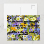 Empath Shine Positive Ermutigungsquote Postkarte (Vorne/Hinten)
