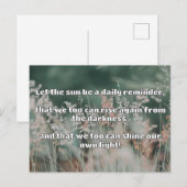 Empath Shine Positive Ermutigungsquote Postkarte (Vorne/Hinten)