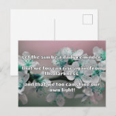 Empath Shine Positive Ermutigungsquote Postkarte (Vorne/Hinten)