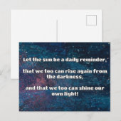 Empath Shine Positive Ermutigungsquote Postkarte (Vorne/Hinten)