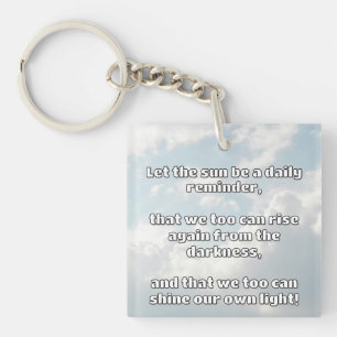 Empath Shine Positive Ermutigungsquote Schlüsselanhänger