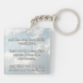 Empath Shine Positive Ermutigungsquote Schlüsselanhänger (Rückseite)