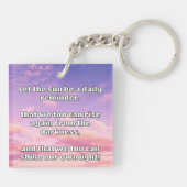 Empath Shine Positive Ermutigungsquote Schlüsselanhänger (Rückseite)