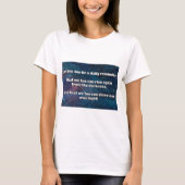 Empath Shine Positive Ermutigungsquote T-Shirt (Vorderseite)