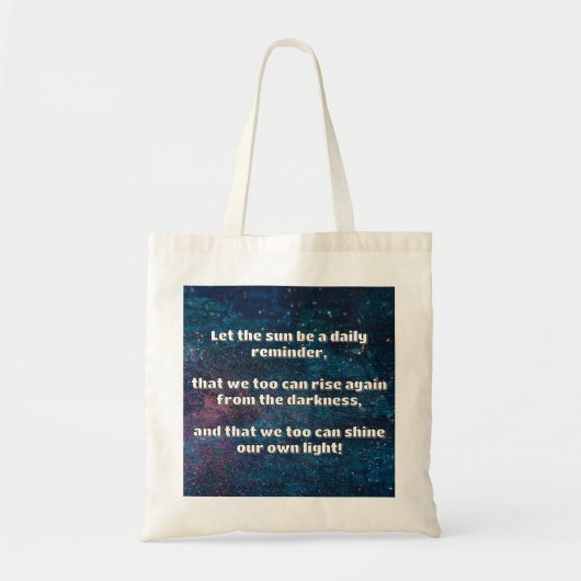 Empath Shine Positive Ermutigungsquote Tragetasche (Vorne)