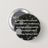 Empath Strength Positives Zitat Förderung Button (Vorne & Hinten)