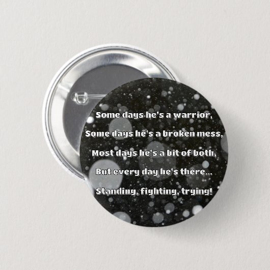 Empath Strength Positives Zitat Förderung Button (Vorne & Hinten)