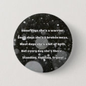 Empath Strength Positives Zitat Förderung Button (Vorderseite)