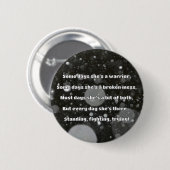 Empath Strength Positives Zitat Förderung Button (Vorne & Hinten)