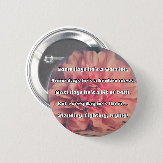Empath Strength Positives Zitat Förderung Button (Vorne & Hinten)