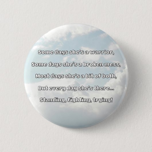 Empath Strength Positives Zitat Förderung Button (Vorderseite)