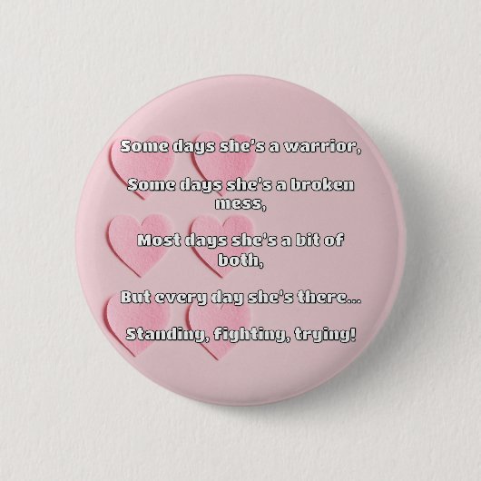 Empath Strength Positives Zitat Förderung Button (Vorderseite)