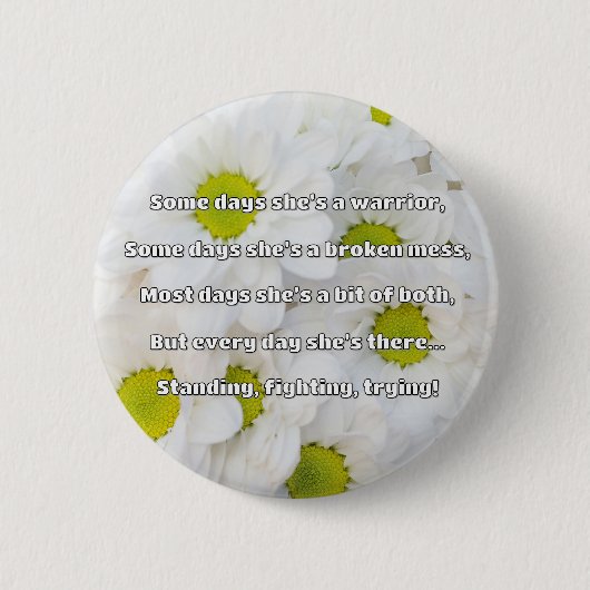 Empath Strength Positives Zitat Förderung Button (Vorderseite)