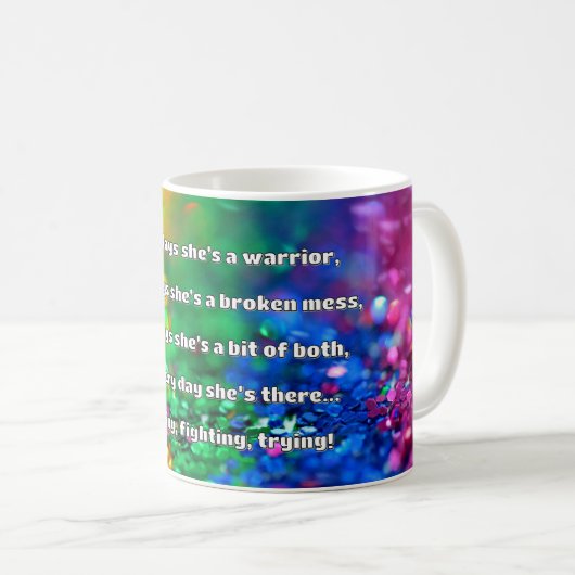 Empath Strength Positives Zitat Förderung Kaffeetasse (VorderseiteRechts)