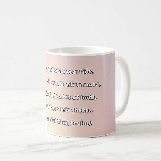 Empath Strength Positives Zitat Förderung Kaffeetasse (VorderseiteRechts)