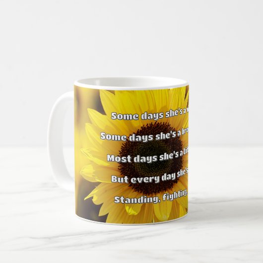 Empath Strength Positives Zitat Förderung Kaffeetasse (Vorderseite Links)