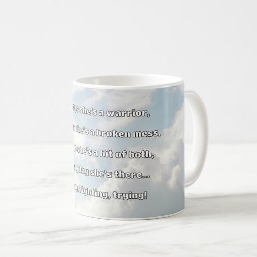 Empath Strength Positives Zitat Förderung Kaffeetasse (VorderseiteRechts)