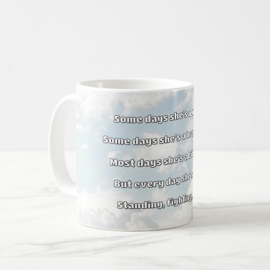 Empath Strength Positives Zitat Förderung Kaffeetasse (Vorderseite Links)