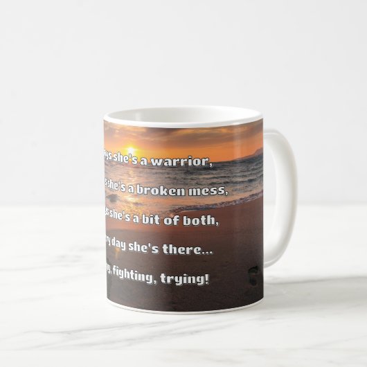 Empath Strength Positives Zitat Förderung Kaffeetasse (VorderseiteRechts)