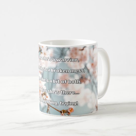 Empath Strength Positives Zitat Förderung Kaffeetasse (VorderseiteRechts)
