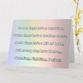 Empath Strength Positives Zitat Förderung Karte (Gelbe Blume)