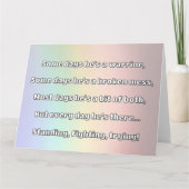 Empath Strength Positives Zitat Förderung Karte (Vorderseite)