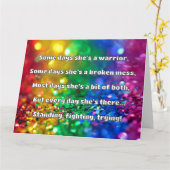 Empath Strength Positives Zitat Förderung Karte (Gelbe Blume)