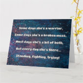 Empath Strength Positives Zitat Förderung Karte (Gelbe Blume)
