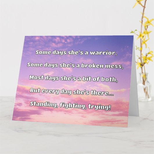 Empath Strength Positives Zitat Förderung Karte (Gelbe Blume)