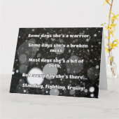 Empath Strength Positives Zitat Förderung Karte (Gelbe Blume)